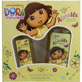 Dora The Explorer By Compagne Europeene Parfums - Adorable Edt Spray 3.4 Oz & Body Wash 8 Oz , For Women