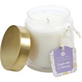 Lavender & Honey By - Scented Soy Glass Candle 10 Oz. Combines Lavender Infused Honey & Crushed Chamomile, Purple Willow Bark & White Tea Leaves. Burns Approx. 45 Hrs., For Unisex