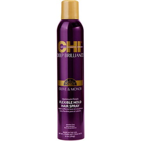 Chi By Chi Deep Brilliance Olive & Monoi Optimum Finish Flexible Hold Hairspray 10 Oz Unisex