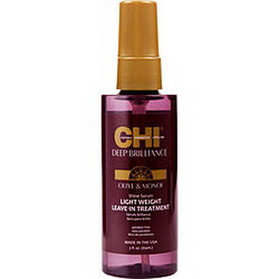 Chi By Chi Deep Brilliance Olive & Monoi Shine Serum Lightweight Leave-In Treatment 3 Oz Unisex