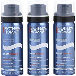 Biotherm by BIOTHERM Sensitive Skin Shaving Foam - Sensitive Skin Travel Trio 1.7 Oz --3 Pcs Men