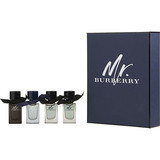 BURBERRY VARIETY by Burberry 4 Piece Mens Variety With Mr Burberry Indigo Edt & Mr Burberry Eau De Parfum & 2 X Mr Burberry Edt & All Are .16 Oz Minis Men