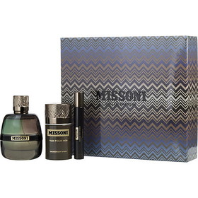 MISSONI by Missoni Eau De Parfum Spray 3.4 Oz & Deodorant Stick 2.5 Oz & Eau De Parfum Spray .34 Oz MEN