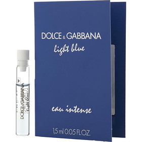 D & G Light Blue Eau Intense By Dolce & Gabbana Eau De Parfum Spray Vial On Card Women