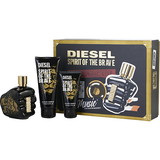 DIESEL SPIRIT OF THE BRAVE By Diesel Edt Spray 4.2 oz & Shower Gel 3.4 oz & Shower Gel 1.7 oz, Men