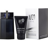 Alien Man By Thierry Mugler Edt Refillable Spray 3.4 Oz & Hair And Body Shampoo 1.7 Oz (Travel Offer ) For Men