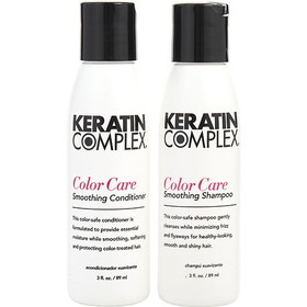 Keratin Complex Keratin Color Care Smoothing Shampoo & Conditioner Duo 3 Oz X 2 (New White Packaging) Unisex
