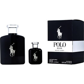 Polo Black By Ralph Lauren Edt Spray 4.2 Oz & Edt 0.5 Oz, Men