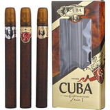 Cuba 3 Piece Trio I With Cuba Gold & Vip & Royal And All Are Edt Spray 1.17 Oz Men