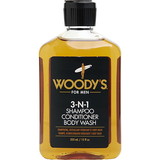 Woody'S By Woody'S 3-N-1 Tall Dark And Handsome Shampoo, Conditioner, And Body Wash 12 Oz, Men