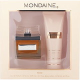 MONDAINE by Paris Bleu Eau De Parfum Spray 3.1 Oz & Body Lotion 4.2 Oz For Women