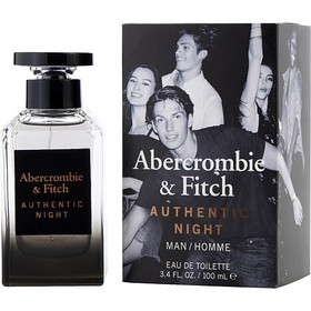 ABERCROMBIE & FITCH AUTHENTIC NIGHT by Abercrombie & Fitch EDT SPRAY 3.4 OZ MEN