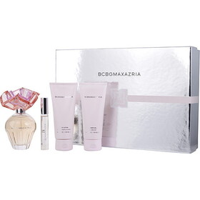 Bcbgmaxazria By Max Azria Eau De Parfum Spray 3.4 Oz & Body Lotion 3.4 Oz & Bath Shower Gel 3.4 Oz & Eau De Parfum Rollerball 0.33 Oz Mini, Women