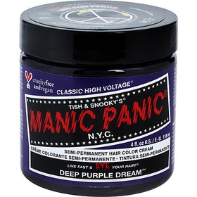 MANIC PANIC by Manic Panic HIGH VOLTAGE SEMI-PERMANENT HAIR COLOR CREAM - # DEEP PURPLE DREAM 4 OZ UNISEX