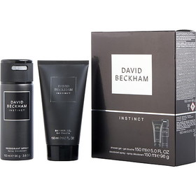 DAVID BECKHAM INSTINCT By David Beckham Deodorant Spray 5 oz & Shower Gel 5 oz, Men