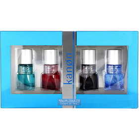 KANON VARIETY by Scannon 4 PIECE VARIETY WITH ACQUA SPORT & RED SPORT & BLUE SPORT & BLACK SPORT & ALL ARE EDT SPRAY 0.5 OZ, Men