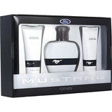 FORD MUSTANG WHITE by Estee Lauder EDT SPRAY 3.4 OZ & HAIR AND BODY WASH 3.4 OZ & AFTERSHAVE BALM 3.4 OZ, Men