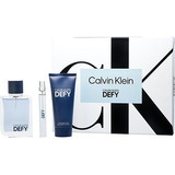 Calvin Klein Defy By Calvin Klein Edt Spray 3.4 Oz & Shower Gel 3.4 Oz & Edt Spray 0.33 Oz Mini, Men