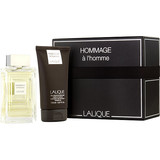 LALIQUE HOMMAGE A L'HOMME by Lalique EDT SPRAY 3.4 OZ & HAIR AND SHOWER GEL 5.7 OZ, Men
