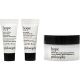 Philosophy By Philosophy Hope In A Jar Hydrate, Smooth & Glow Mini Set: Serum 3Ml + Eye Cream 3Ml + Moisturizer 15Ml --3Pcs, Women