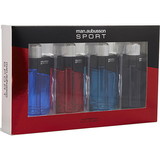 Aubusson Variety By Aubusson 4 Piece Mens Mini Variety With Sport Blue & Sport Red & Sport Aqua & Sport Black & All Are Edt Spray 0.5 Oz, Men