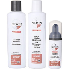 Nioxin By Nioxin Set-3 Piece Full Kit System 4 With Cleanser Shampoo 5 Oz & Scalp Therapy Conditioner 5 Oz & Scalp Treatment 1.7 Oz, Unisex
