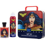 WONDER WOMAN By Marmol & Son Edt Spray 3.4 oz & Deodorant Spray 5 oz & Lunch Box, Women