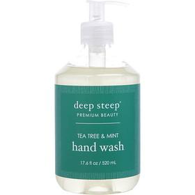 DEEP STEEP By Deep Steep Tea Tree & Mint Hand Wash 17.6 oz, Unisex