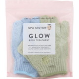 Spa Accessories By Spa Accessories Spa Sister Twin Exfoliating Gloves Treatment (Sage & Blue), Unisex