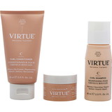 VIRTUE By Virtue Curl Discovery Kit- Shampoo 2 oz & Conditioner 2 oz & Butter 0.5 oz, Unisex