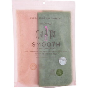 Spa Accessories By Spa Accessories Spa Sister Twin Exfoliating Spa Towels (Green & Orange), Unisex