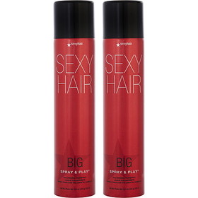 SEXY HAIR By Sexy Hair Concepts Big Sexy Hair Spray And Play Volumizing Hair Spray 10 oz Duo (Packaging May Vary), Unisex