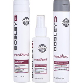 Bosley By Bosley Mendxtend Strengthening System (Strengthening Shampoo, Strengthening Conditioner, Leave-In Treatment), Unisex