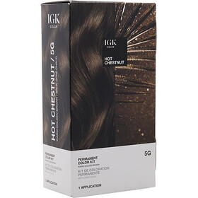 Igk By Igk Permanent Color Kit - 5G Hot Chestnut (Warm Golden Brown), Unisex