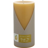 Ginger Tea & Lemon by Northern Lights One 3X6 Inch Pillar Candle. Burns Approx. 100 Hrs., Unisex