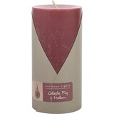 Celeste Fig & Melon by Northern Lights One 3X6 Inch Pillar Candle. Burns Approx. 100 Hrs., Unisex