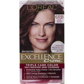 L'Oreal by L'Oreal Excellence Creme Permanent Hair Color - # 6Rb Light Reddish Brown, Unisex