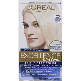 L'Oreal by L'Oreal Excellence Creme Permanent Hair Color - # 02 Extra Light Natural Blonde, Unisex