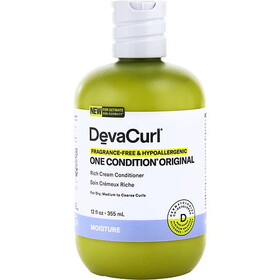 Deva By Deva Concepts Fragrance-Free & Hypoallergenic Curl One Condition Original Rich Cream Conditioner 12 Oz, Unisex