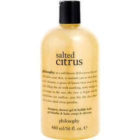 Philosophy By Philosophy Salted Citrus Shampoo, Shower Gel & Bubble Bath --480Ml/16Oz, Women