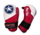 Top Ten Point Fighter Glossy Gloves, White/Red/Blue - 21666-G