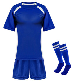 TOPTIE Soccer Jersey, Unisex Soccer Shirt Set, Soccer Uniform with Jersey, Shorts and Socks