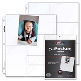 BCW 1-PRO5S-20 Pro 5-Pocket Photo Page (20 CT. Pack)