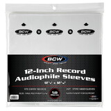 BCW 1-PRS12-AP-50 12-Inch Record Audiophile Inner Sleeves