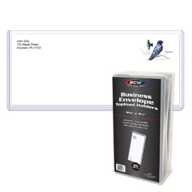 BCW 1-TLCH-BE10 Business Envelope #10 Topload Holder