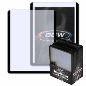 BCW 1-TLCH-BK 3x4 Topload Card Holder - Black Border