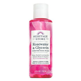 Heritage Store Rosewater & Glycerine Flower Water 4 fl. oz.