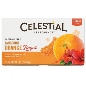 Celestial Seasonings 1335 Tangerine Orange Zinger Tea 20 tea bags