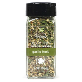 Simply Organic Spice Right Garlic & Herb 2.0 oz.