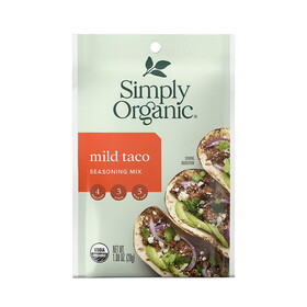 Simply Organic Mild Taco Seasoning Mix 1.00 oz.